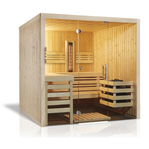 Sauna Panorama Complete Spruce 210x160x203cm