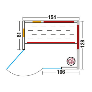 Infrared cabin TrioSol Unica 2 1536x1280x2030mm