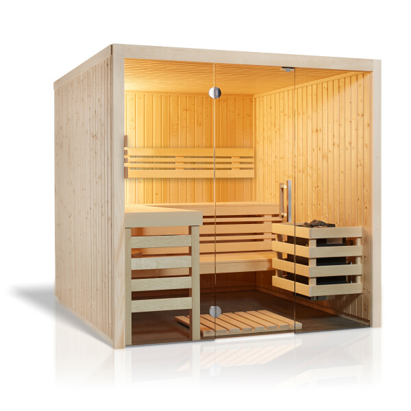 Sauna Panorama 180 spruce - 210x180x203cm